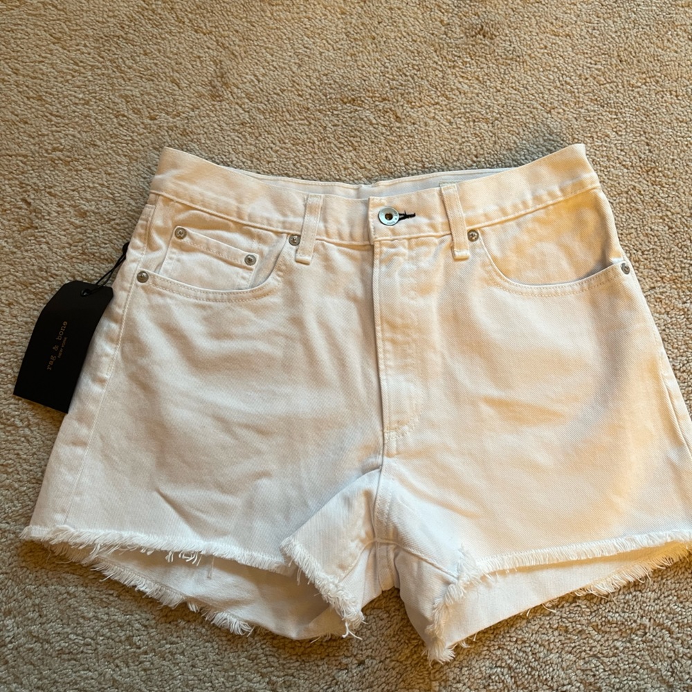 Rag & Bone Justine High Waist Denim Shorts.